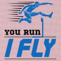 Hurdles Track And Field Hurdler Hurdle Runner You Run I Fly 25L Jumbo Tote