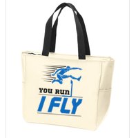 Hurdles Track And Field Hurdler Hurdle Runner You Run I Fly Zip Tote Bag