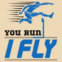 Hurdles Track And Field Hurdler Hurdle Runner You Run I Fly Zip Tote Bag