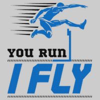 Hurdles Track And Field Hurdler Hurdle Runner You Run I Fly Tie-Dye T-Shirt