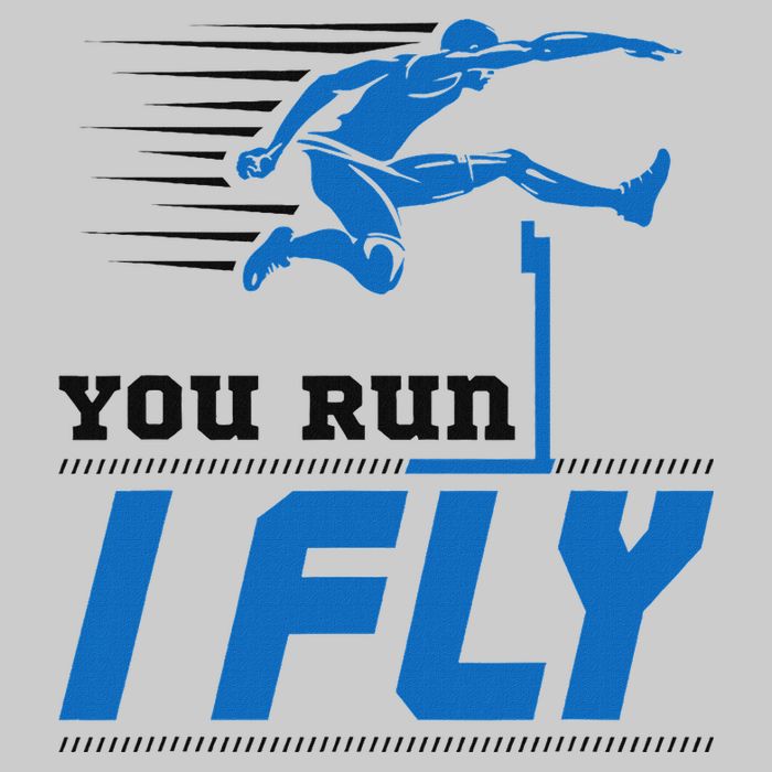 Hurdles Track And Field Hurdler Hurdle Runner You Run I Fly Tie-Dye T-Shirt