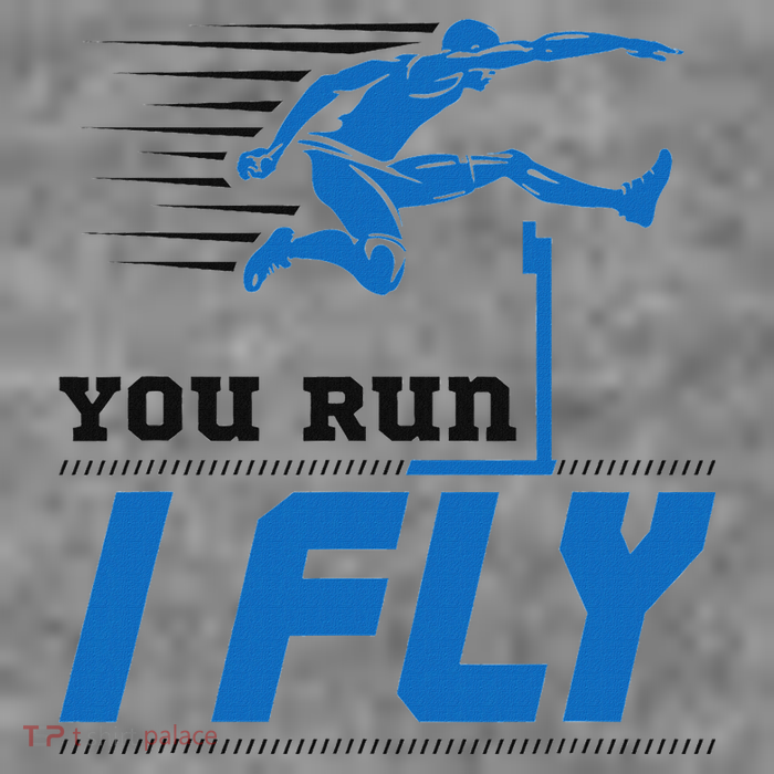 Hurdles Track And Field Hurdler Hurdle Runner You Run I Fly Hooded Wearable Blanket