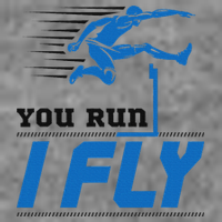 Hurdles Track And Field Hurdler Hurdle Runner You Run I Fly Toddler Sweatshirt