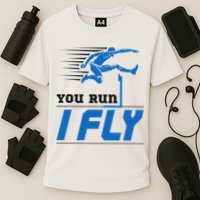 Hurdles Track And Field Hurdler Hurdle Runner You Run I Fly Performance Shirt