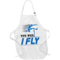 Hurdles Track And Field Hurdler Hurdle Runner You Run I Fly Apron
