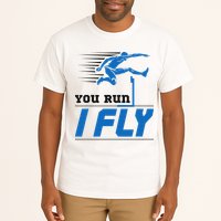 Hurdles Track And Field Hurdler Hurdle Runner You Run I Fly Tall T-Shirt