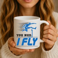Hurdles Track And Field Hurdler Hurdle Runner You Run I Fly Mug