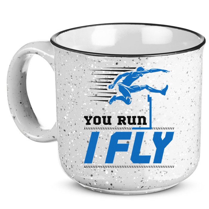 Hurdles Track And Field Hurdler Hurdle Runner You Run I Fly 15oz Campfire Ceramic Mug