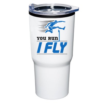 Hurdles Track And Field Hurdler Hurdle Runner You Run I Fly Tumbler