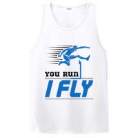 Hurdles Track And Field Hurdler Hurdle Runner You Run I Fly PosiCharge Competitor Tank