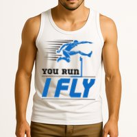 Hurdles Track And Field Hurdler Hurdle Runner You Run I Fly Tank Top
