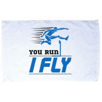 Hurdles Track And Field Hurdler Hurdle Runner You Run I Fly Microfiber Hand Towel