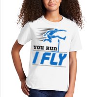 Hurdles Track And Field Hurdler Hurdle Runner You Run I Fly Kids T-Shirt