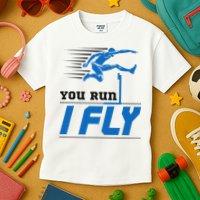 Hurdles Track And Field Hurdler Hurdle Runner You Run I Fly Kids T-Shirt