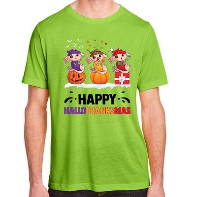 Happy Thanksmas Axolotl Adult ChromaSoft Performance T-Shirt