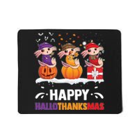 Happy Thanksmas Axolotl Mousepad