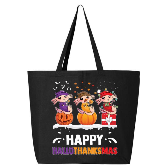 Happy Thanksmas Axolotl 25L Jumbo Tote