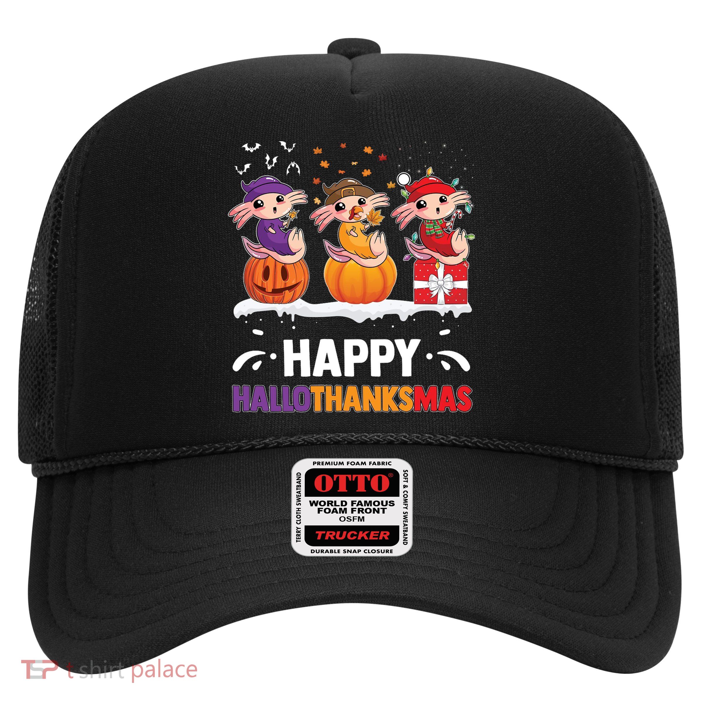 Happy Thanksmas Axolotl Trucker Hat