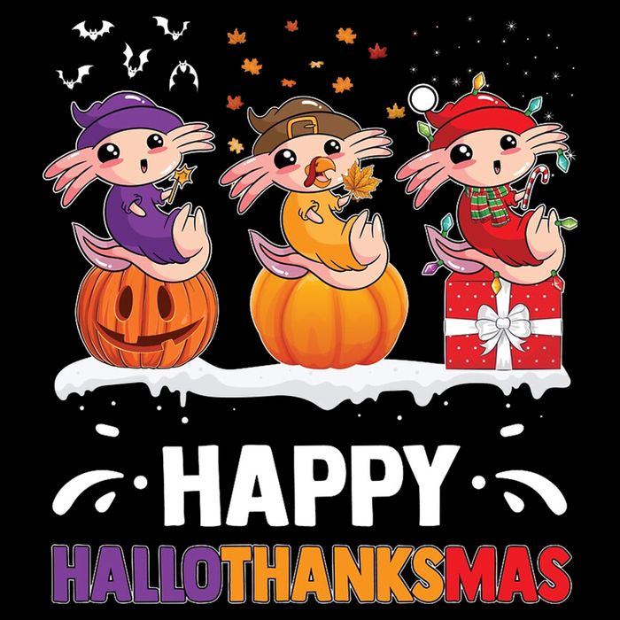 Happy Thanksmas Axolotl Toddler T-Shirt