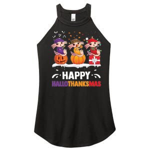 Happy Thanksmas Axolotl Women's Perfect Tri Rocker Tank