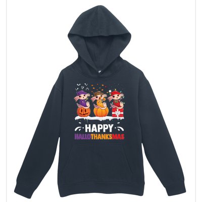 Happy Thanksmas Axolotl Urban Pullover Hoodie