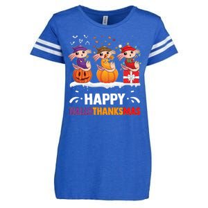 Happy Thanksmas Axolotl Enza Ladies Jersey Football T-Shirt