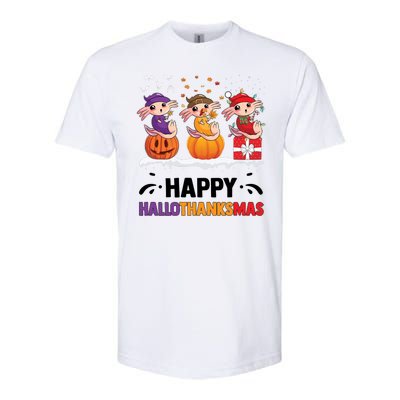 Happy Thanksmas Axolotl Softstyle® CVC T-Shirt