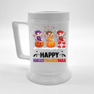 Happy Thanksmas Axolotl Beer Stein