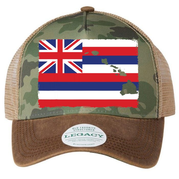 Hawaii The Aloha State Flag By Hawaii Nei All Day Legacy Tie Dye Trucker Hat