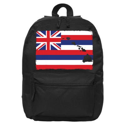 Hawaii The Aloha State Flag By Hawaii Nei All Day 16 in Basic Backpack