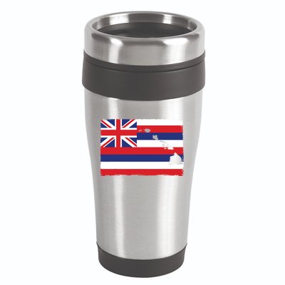 Hawaii The Aloha State Flag By Hawaii Nei All Day 16oz Travel Tumbler