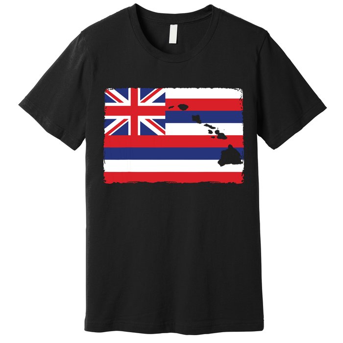 Hawaii The Aloha State Flag By Hawaii Nei All Day Premium T-Shirt