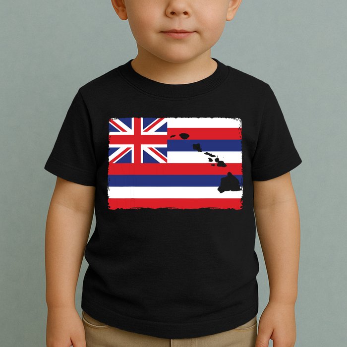 Hawaii The Aloha State Flag By Hawaii Nei All Day Toddler T-Shirt