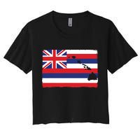 Hawaii The Aloha State Flag By Hawaii Nei All Day Women's Crop Top Tee