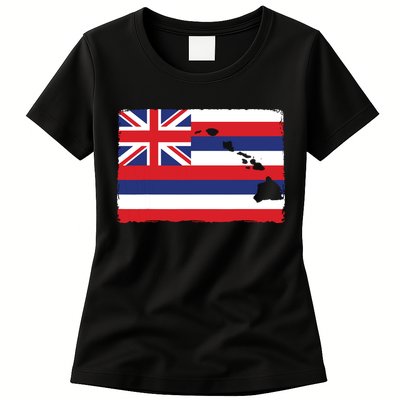 Hawaii The Aloha State Flag By Hawaii Nei All Day Womens T-Shirt