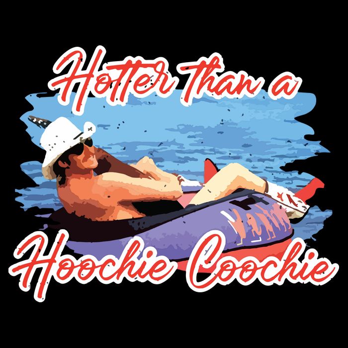 Hotter Than A Hoochie Coochie Country Stripe Pom Pom Beanie