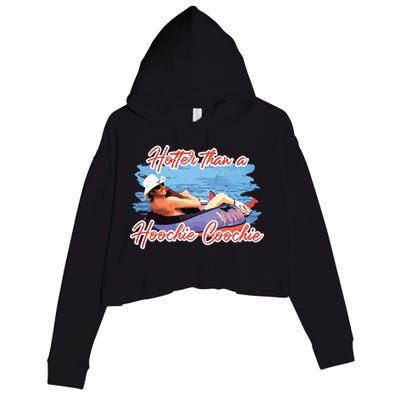Hotter Than A Hoochie Coochie Country Crop Fleece Hoodie