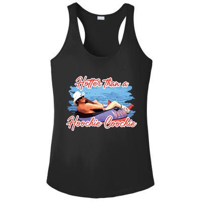 Hotter Than A Hoochie Coochie Country Ladies PosiCharge Competitor Racerback Tank