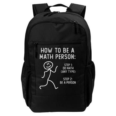 How To Be A Math Person Daily Commute Backpack