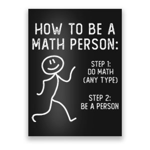 How To Be A Math Person Poster