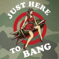 Here To Bang 4th Of July Pin Up Girl Rocket Legacy Tie Dye Trucker Hat