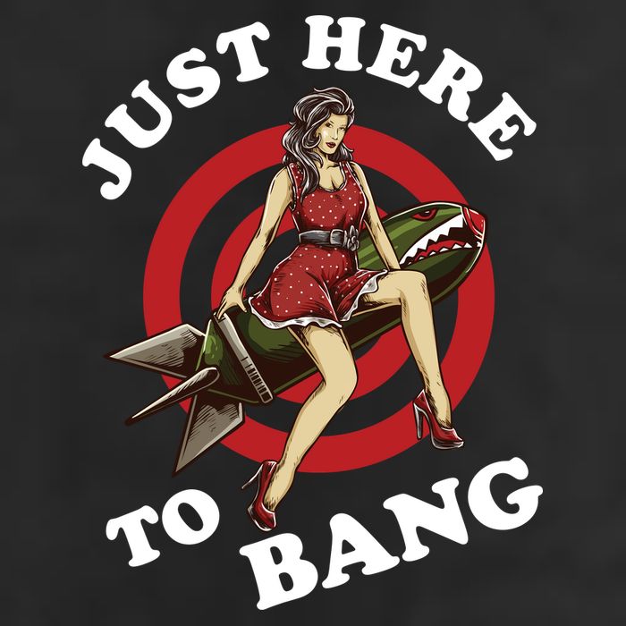 Here To Bang 4th Of July Pin Up Girl Rocket Adult Drive Performance Visor