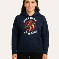 Here To Bang 4th Of July Pin Up Girl Rocket Hoodie