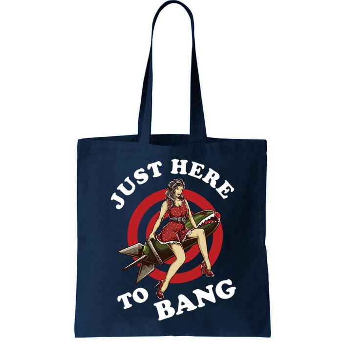 Here To Bang 4th Of July Pin Up Girl Rocket Bag