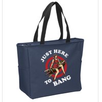 Here To Bang 4th Of July Pin Up Girl Rocket Zip Tote Bag