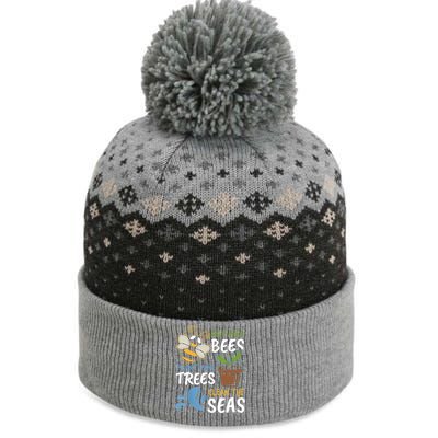 Help The Bees Plant More Trees Clean The Seas Earth Day Meaningful Gift The Baniff Cuffed Pom Beanie