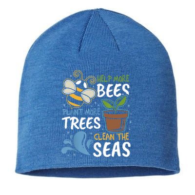 Help The Bees Plant More Trees Clean The Seas Earth Day Meaningful Gift Sustainable Beanie