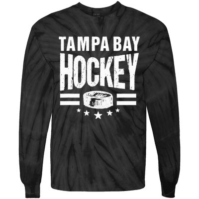 Hockey Tampa Bay Throwback Blue Tb Retro Tampa Bay Fan Pro Tie-Dye Long Sleeve Shirt