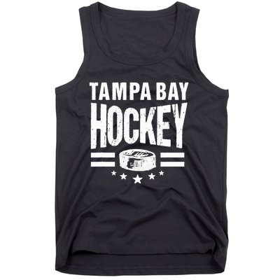 Hockey Tampa Bay Throwback Blue Tb Retro Tampa Bay Fan Pro Tank Top