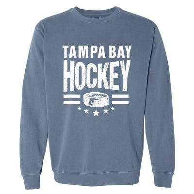 Hockey Tampa Bay Throwback Blue Tb Retro Tampa Bay Fan Pro Garment-Dyed Sweatshirt